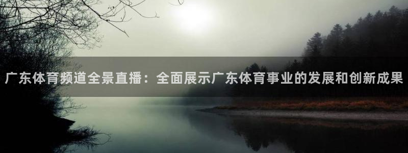 广东体育频道全景直播：全面展示广东体育事业的发展和创新成果