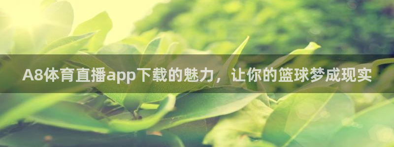 A8体育直播app下载的魅力，让你的篮球梦成现实
