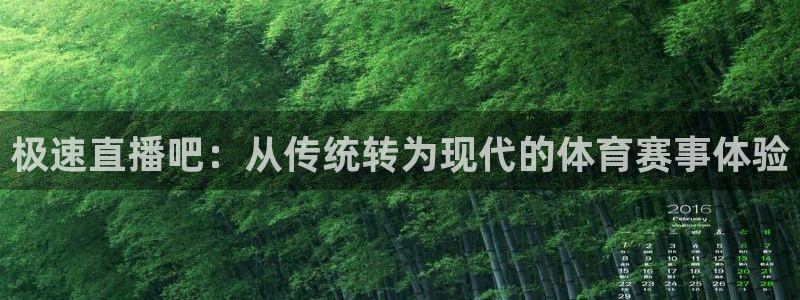 极速直播吧：从传统转为现代的体育赛事体验