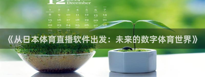 《从日本体育直播软件出发：未来的数字体育世界》